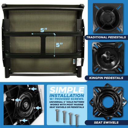 Suncoast Marine and Auto offers Wise 3374 Aero X Cool-Ride Mesh Mid-Back Boat Seat - Outdoor Edition [3374-713]