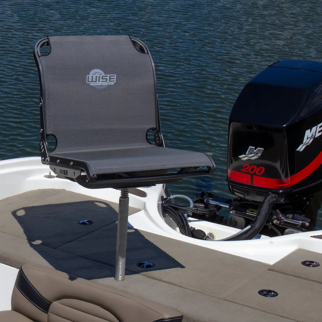 Suncoast Marine and Auto offers Wise 3374 Aero X Cool-Ride Mesh Mid-Back Boat Seat - Carbon X [3374-1800]