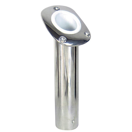 Suncoast Marine and Auto offers Whitecap Bluewater 30 Deg. Stamped S.S. Flush Mount Rod Holder [S-096]