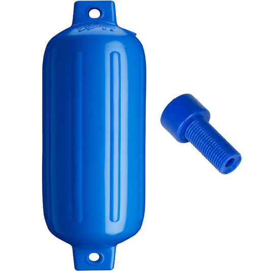 Suncoast Marine and Auto offers Polyform G-6 Twin Eye Fender 11" x 30" - Blue w/Adapter [G-6 BLUE W/AIR ADAPTER]
