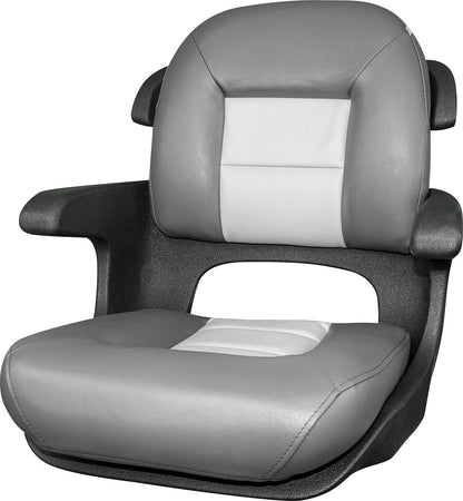 Suncoast Marine and Auto offers TEMPRESS Elite Helm Seat, Low Back, Charcoal/Gray (57027) Model #409806