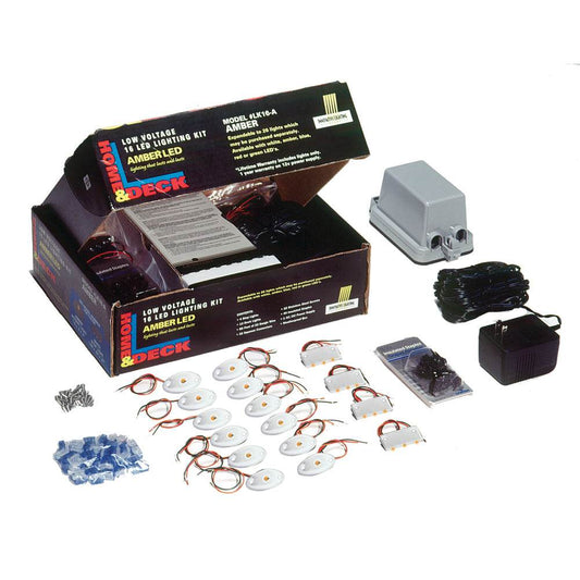 Suncoast Marine and Auto offers Innovative Lighting Deck & Dock LED Kit - Amber LED/White Housing [090-1100-4]