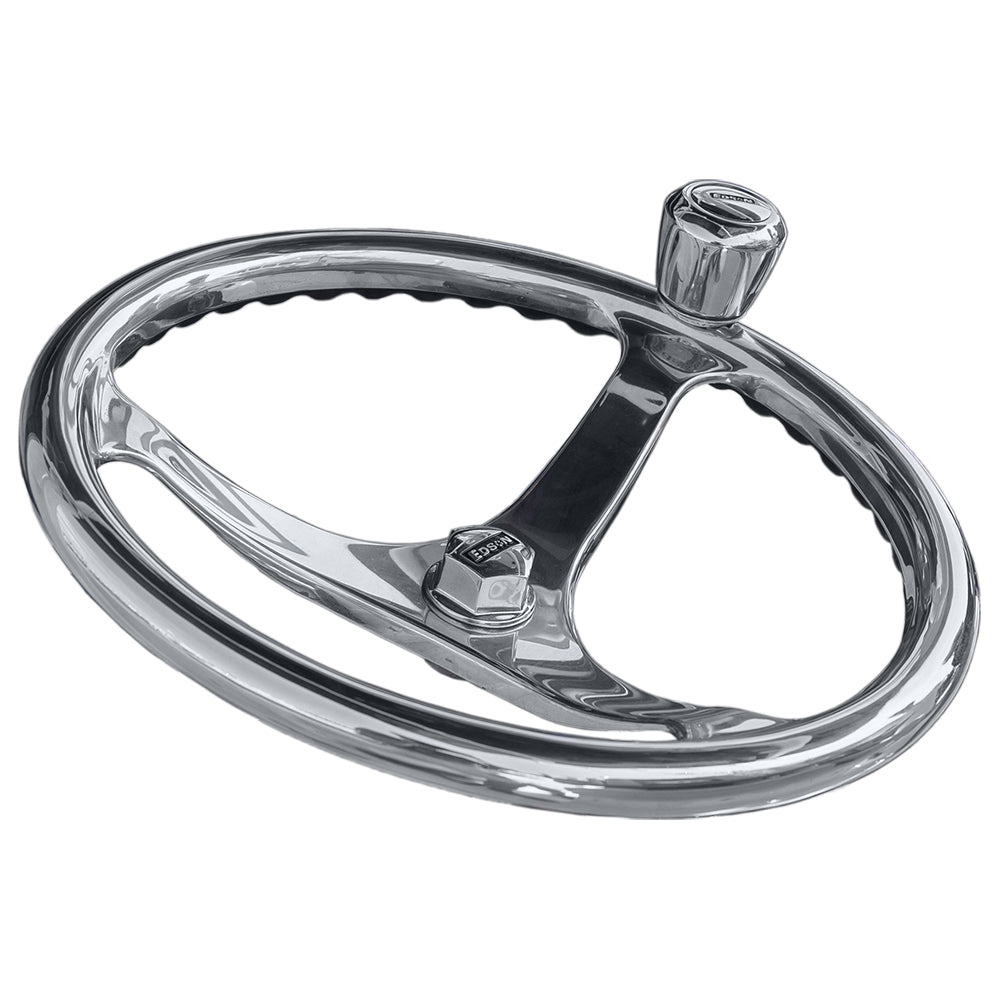 Suncoast Marine and Auto offers Edson 14.5" SS ComfortGrip Powerwheel Steering Wheel w/PowerKnob [1710ST-14-KIT]