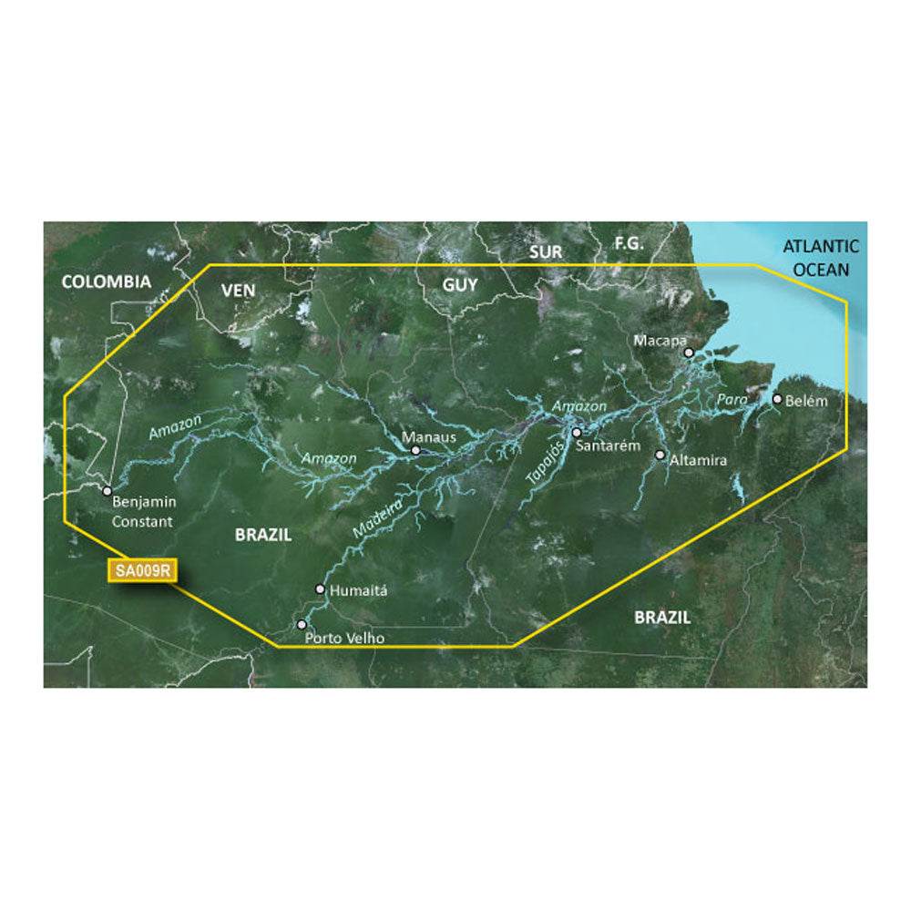 Suncoast Marine and Auto offers Garmin BlueChart g3 HD - HXSA009R - Amazon River - microSD/SD [010-C1066-20]