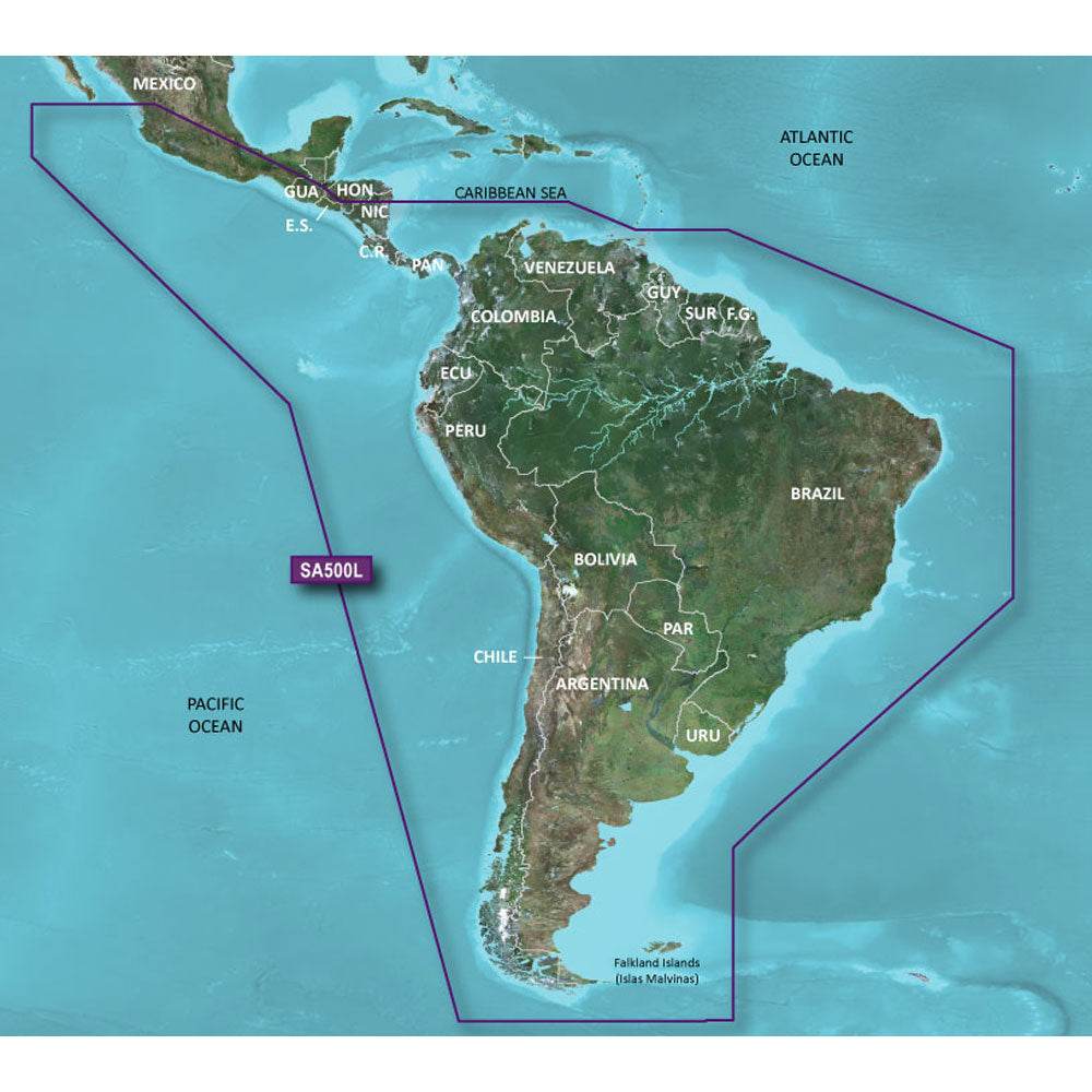 Suncoast Marine and Auto offers Garmin BlueChart g3 HD - HXSA600X - South America - microSD/SD [010-C1067-20]