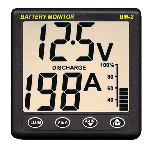 Clipper BM-2 Battery Monitor w/Shunt - 200Amp [BM-2] - Suncoast Marine & Auto Supply 