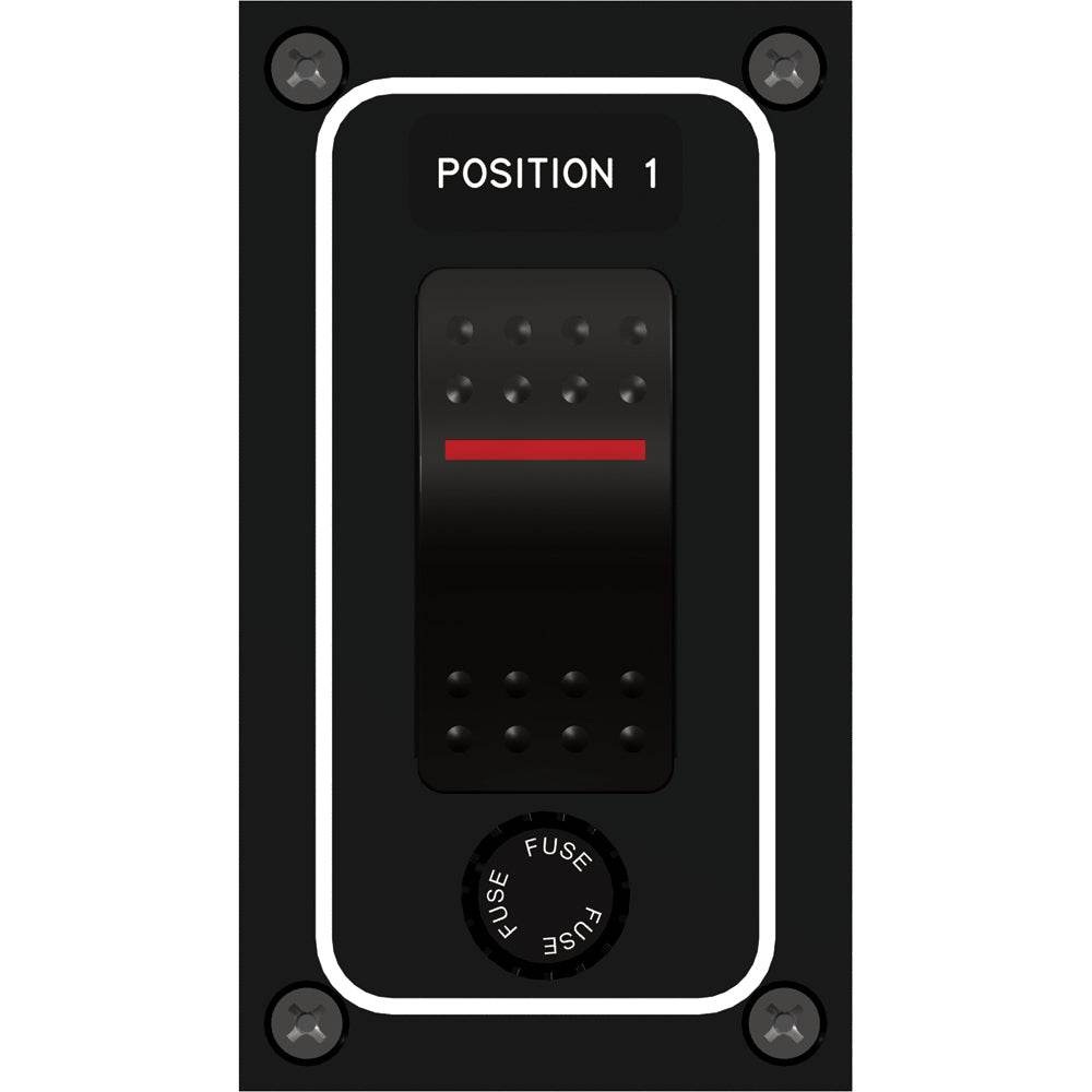 Suncoast Marine and Auto offers Paneltronics Waterproof Panel - DC 1-Position Illuminated Rocker Switch & Fuse [9960010B]