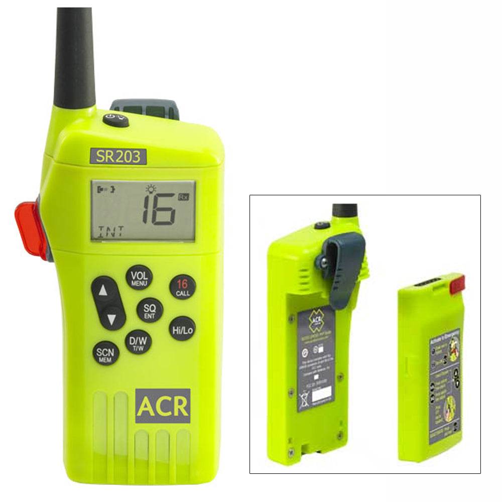 Suncoast Marine and Auto offers ACR SR203 VHF Handheld Survival Radio (2827)