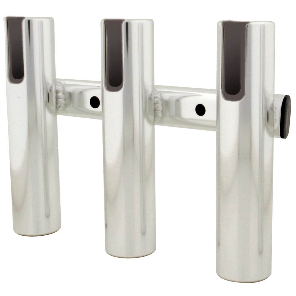 Suncoast Marine and Auto offers TACO 3-Rod Holder Rack - Brushed Aluminum [F31-3003BSA-1]