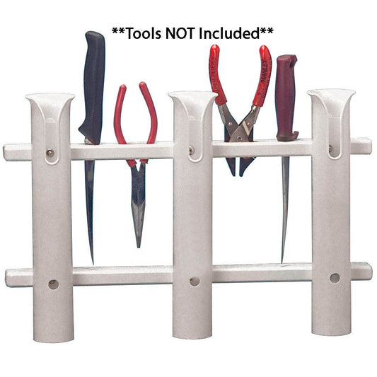 Suncoast Marine and Auto offers TACO 3-Rod Poly Rod Rack - White [P03-063W]