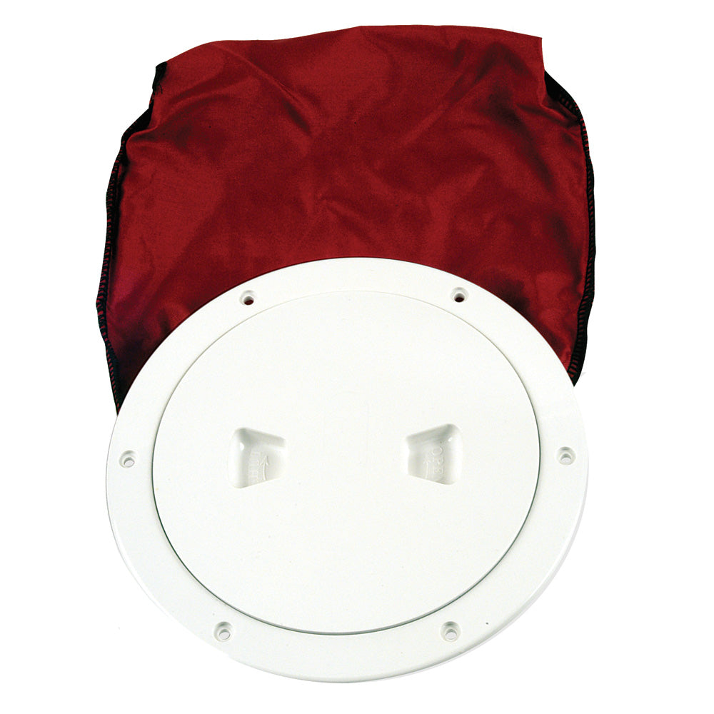 Suncoast Marine and Auto offers Beckson 6" Stow-Away Deck Plate - White w/12" Bag [DP60BW]