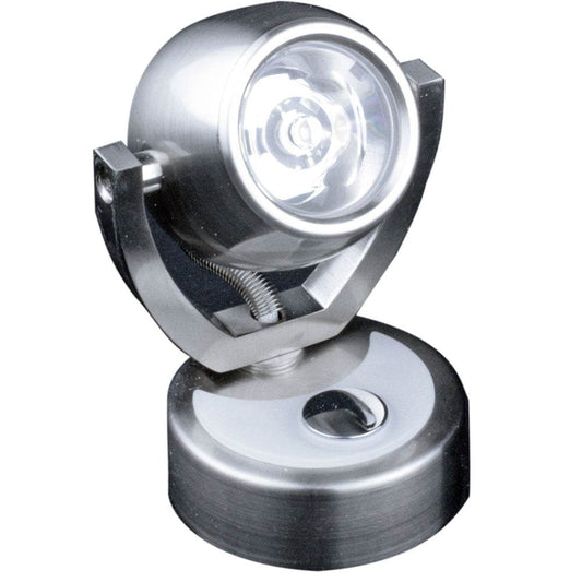 Suncoast Marine and Auto offers Lunasea Wall Mount LED Light w/Touch Dimming - Warm White/Brushed Nickel Finish - Rotating Light [LLB-33JW-81-OT]