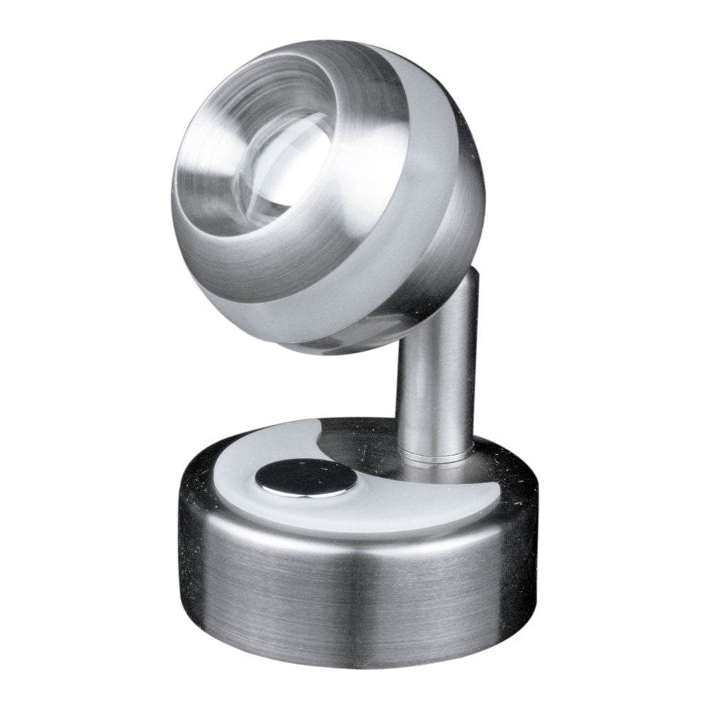 Suncoast Marine and Auto offers Lunasea Wall Mount LED Light w/Clear Ring & Touch Dimming - Warm White/Brushed Nickel Finish [LLB-33RW-81-OT]