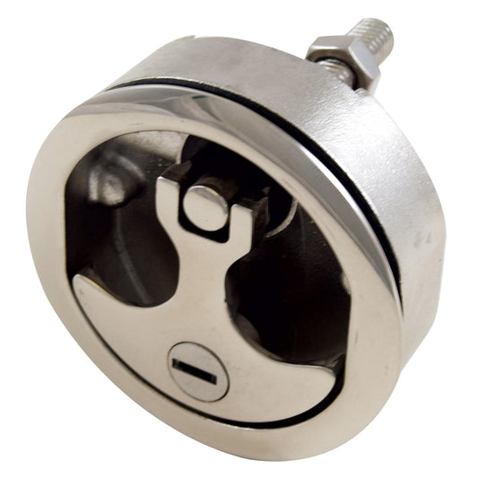 Suncoast Marine and Auto offers Whitecap Compression Handle - 316 Stainless Steel - Locking - 3" Outer Diameter [S-0236C]