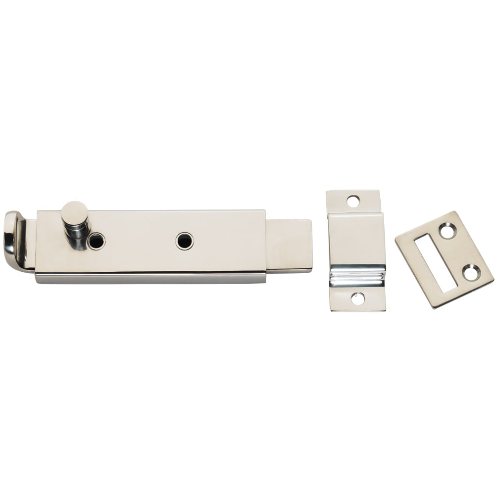 Suncoast Marine and Auto offers Whitecap Spring Loaded Slide Bolt/Latch - 316 Stainless Steel - 5-5/16" [S-0588C]