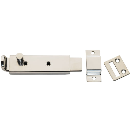 Suncoast Marine and Auto offers Whitecap Spring Loaded Slide Bolt/Latch - 316 Stainless Steel - 5-5/16" [S-0588C]