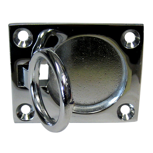 Suncoast Marine and Auto offers Whitecap Flush Pull Ring - CP/Brass - 2" x 2-1/2" [S-3362C]