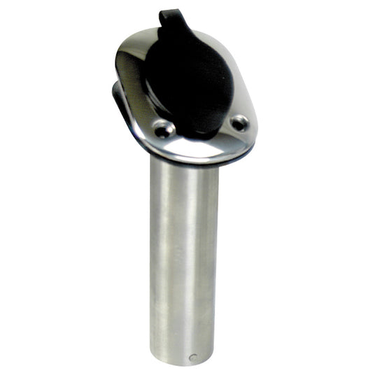 Suncoast Marine and Auto offers Whitecap 30 Degree Flush Mount Rod Holder - 304 Stainless Steel - 9-1/4" [S-096B]