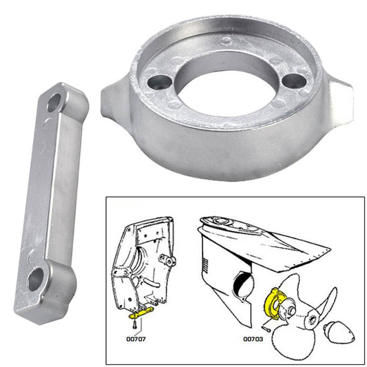 Tecnoseal Anode Kit w/Hardware - Volvo 280 - Zinc [20701] - Suncoast Marine & Auto Supply 