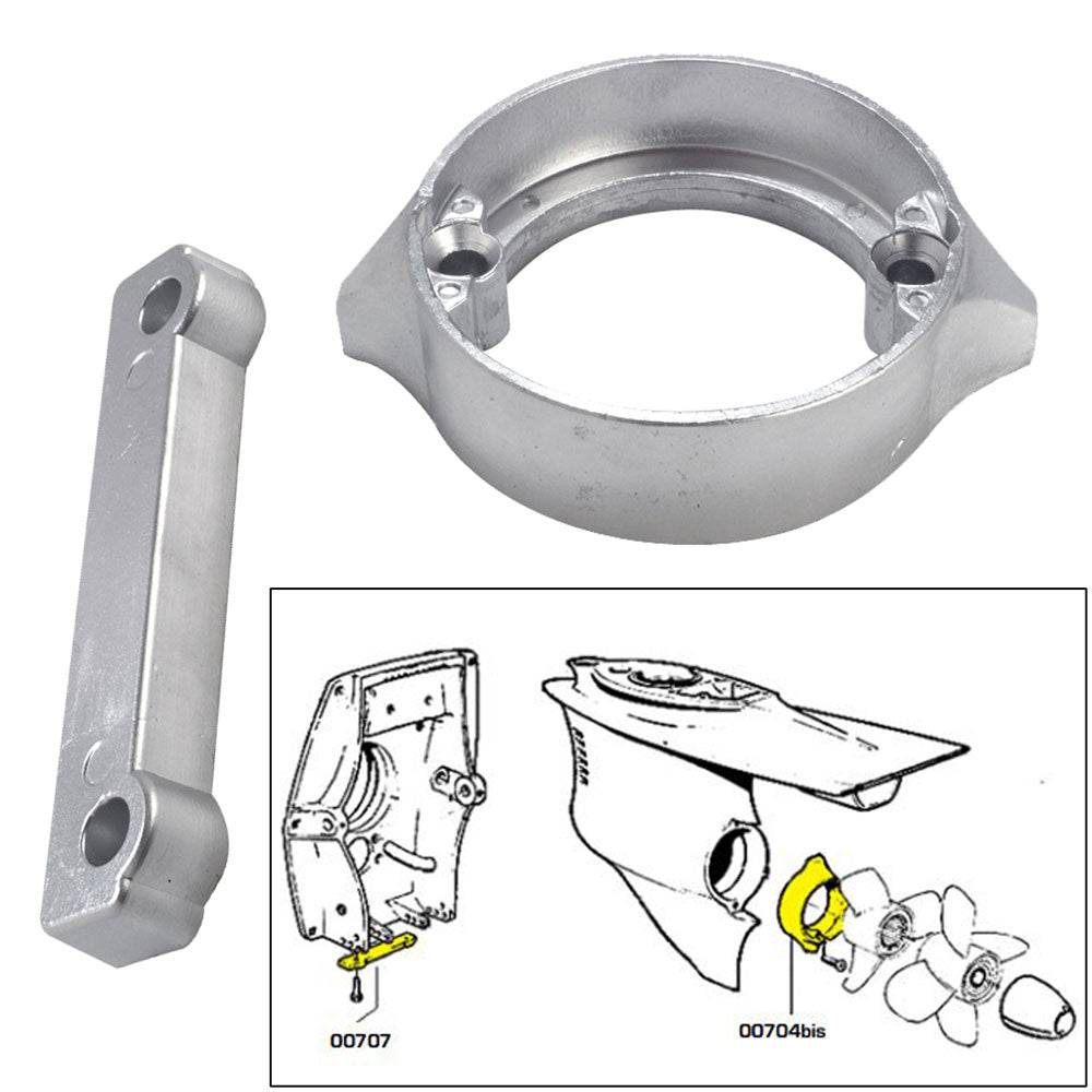 Tecnoseal Anode Kit w/Hardware - Volvo Duo-Prop 280 - Magnesium [20702MG] - Suncoast Marine & Auto Supply 