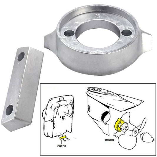 Tecnoseal Anode Kit w/Hardware - Volvo 290 - Aluminum [20705AL] - Suncoast Marine & Auto Supply 
