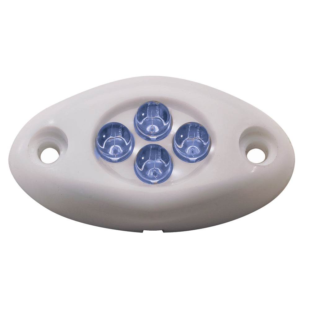 Suncoast Marine and Auto offers Innovative Lighting Courtesy Light - 4 LED Surface Mount - Blue LED/White Case [004-2100-7]