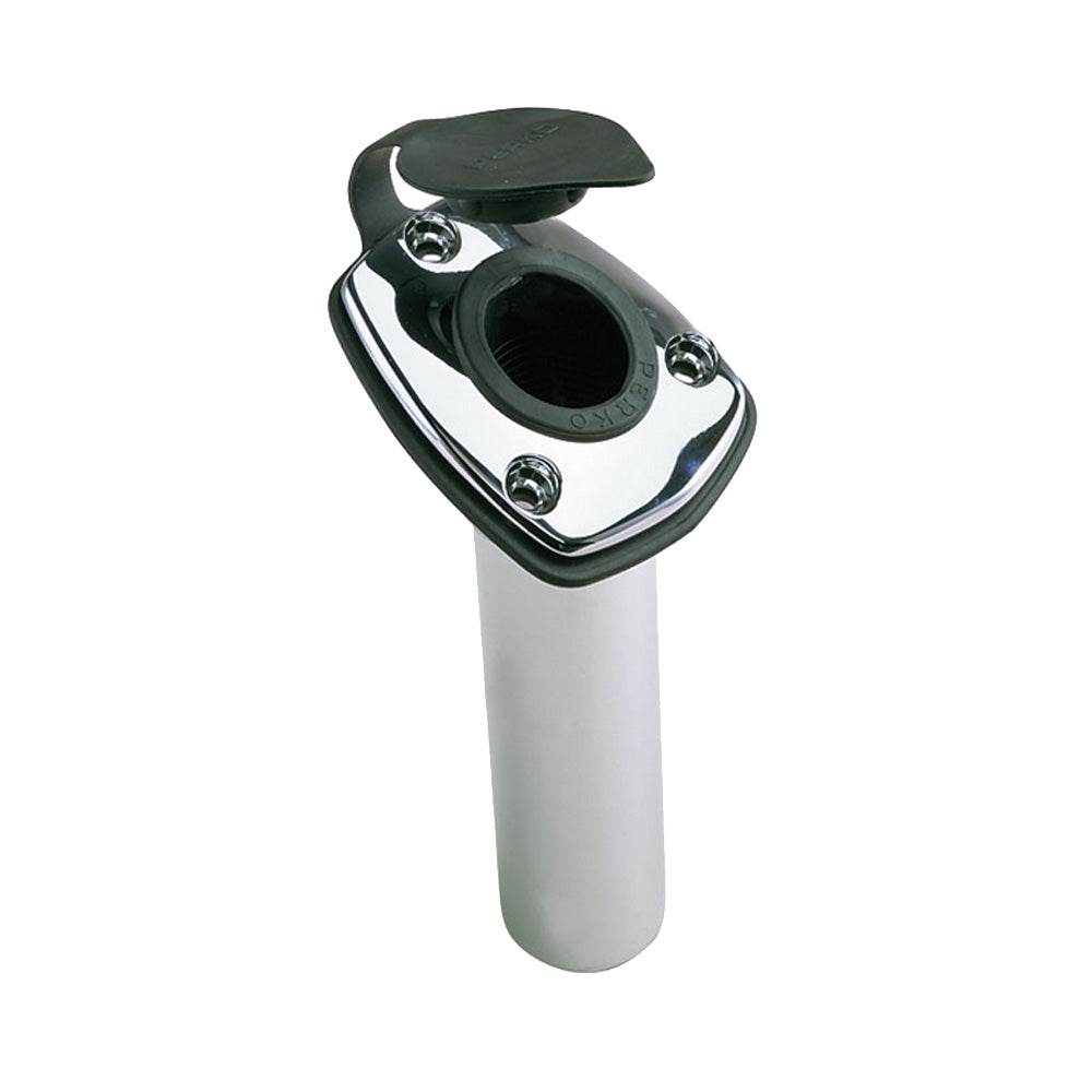 Perko Fishing Rod Holder - 65 Angled Flush Mount - Chrome Plated Zinc [1205DP0CHR] - Suncoast Marine & Auto Supply 