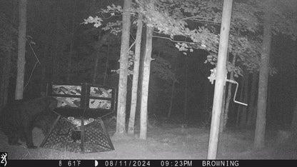 Suncoast Marine and Auto offers ORION HUNTING PRODUCTS 450lbs Fill Deer Feeder w/ 12V Battery and Solar FDR1000450 (bear proof)