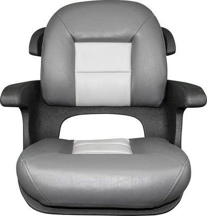 Suncoast Marine and Auto offers TEMPRESS Elite Helm Seat, Low Back, Charcoal/Gray (57027) Model #409806