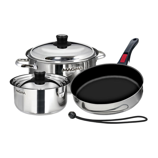 Suncoast Marine and Auto offers Magma 7 Piece Induction Non-Stick Cookware Set - Stainless Steel [A10-363-2-IND]