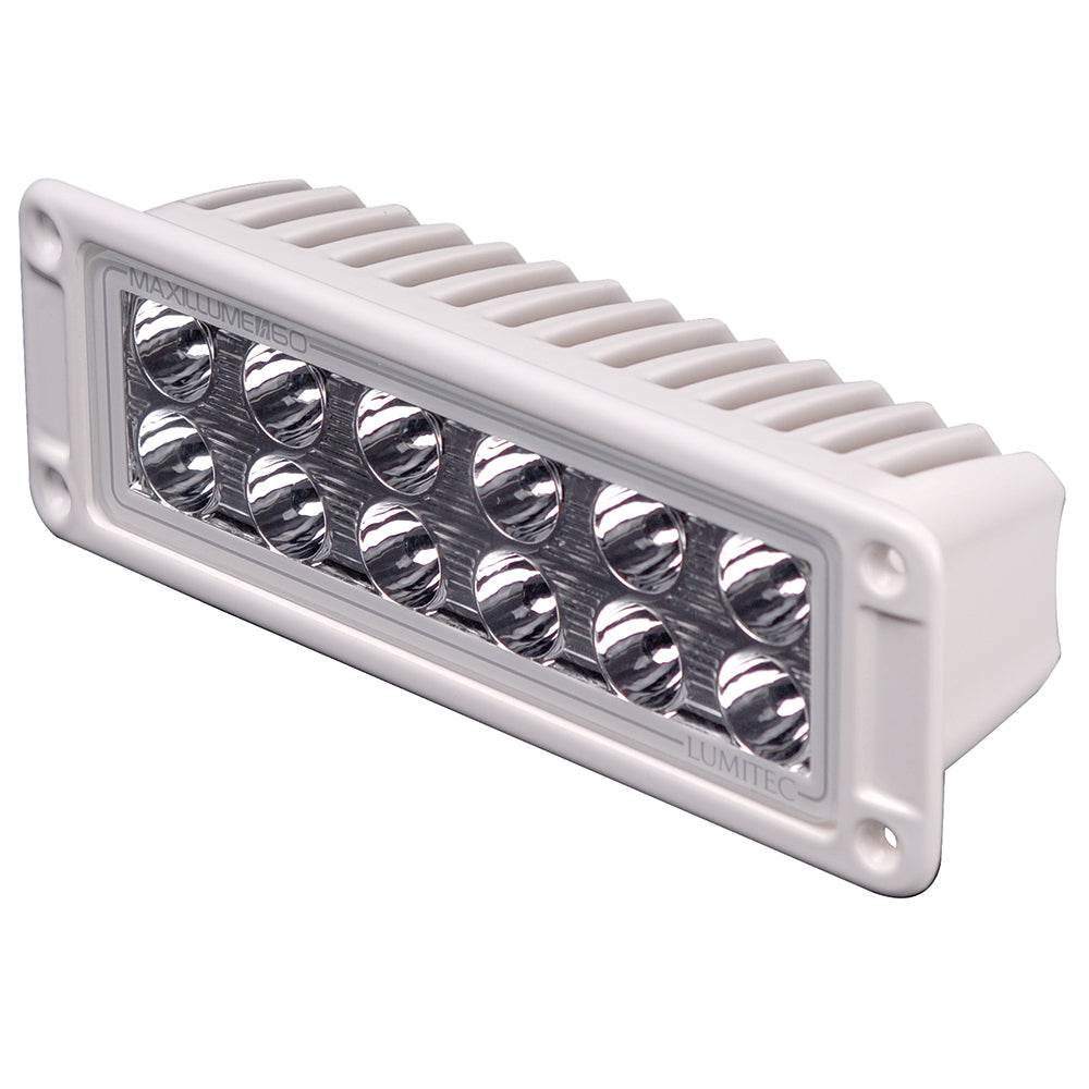 Suncoast Marine and Auto offers Lumitec Maxillumeh60 Flush Mount Flood Light - White Housing and Dimming [101336]
