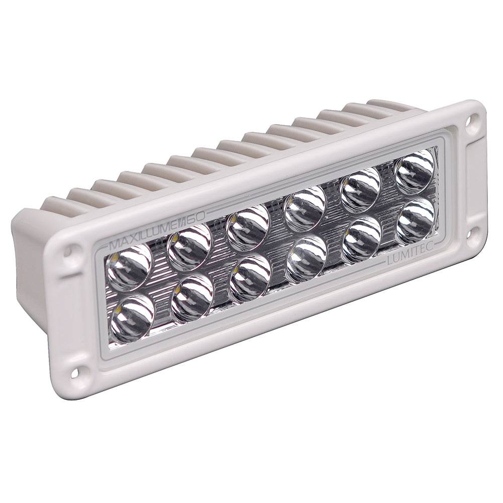 Suncoast Marine and Auto offers Lumitec Maxillumeh60 Flush Mount Flood Light - White Housing and Dimming [101336]