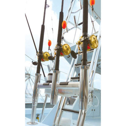 TACO Deluxe Trident Rod Holder Cluster Offset [F31-0781BXY-1] - Suncoast Marine & Auto Supply 