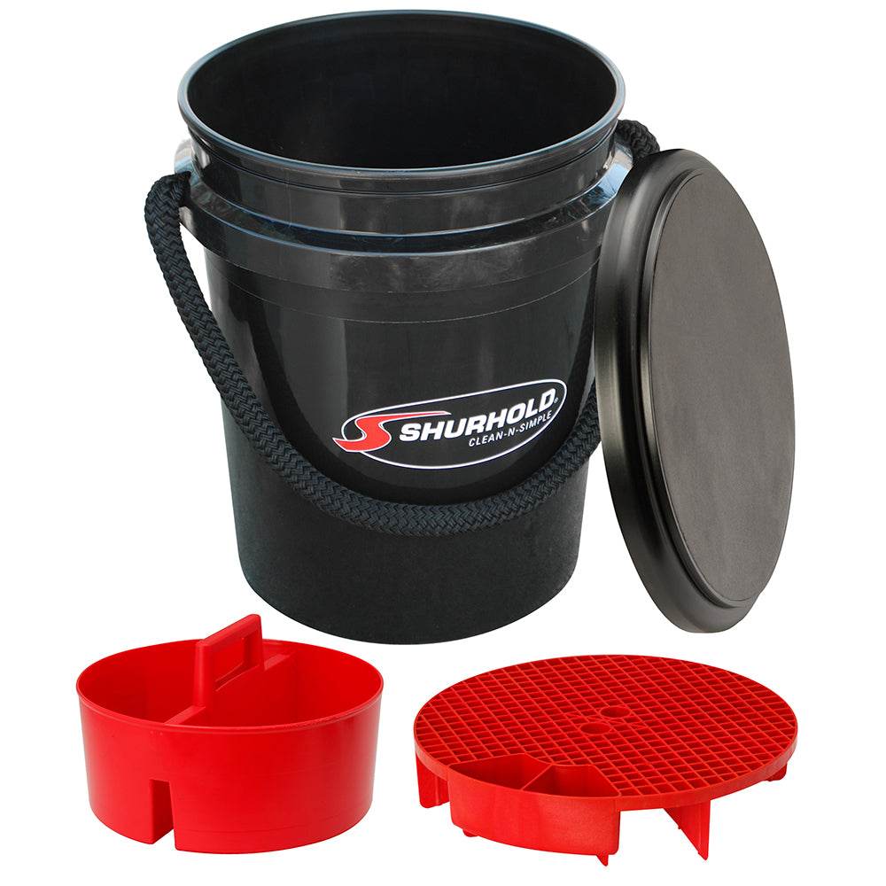 Shurhold One Bucket Kit - 5 Gallon - Black [2462] - Suncoast Marine & Auto Supply 