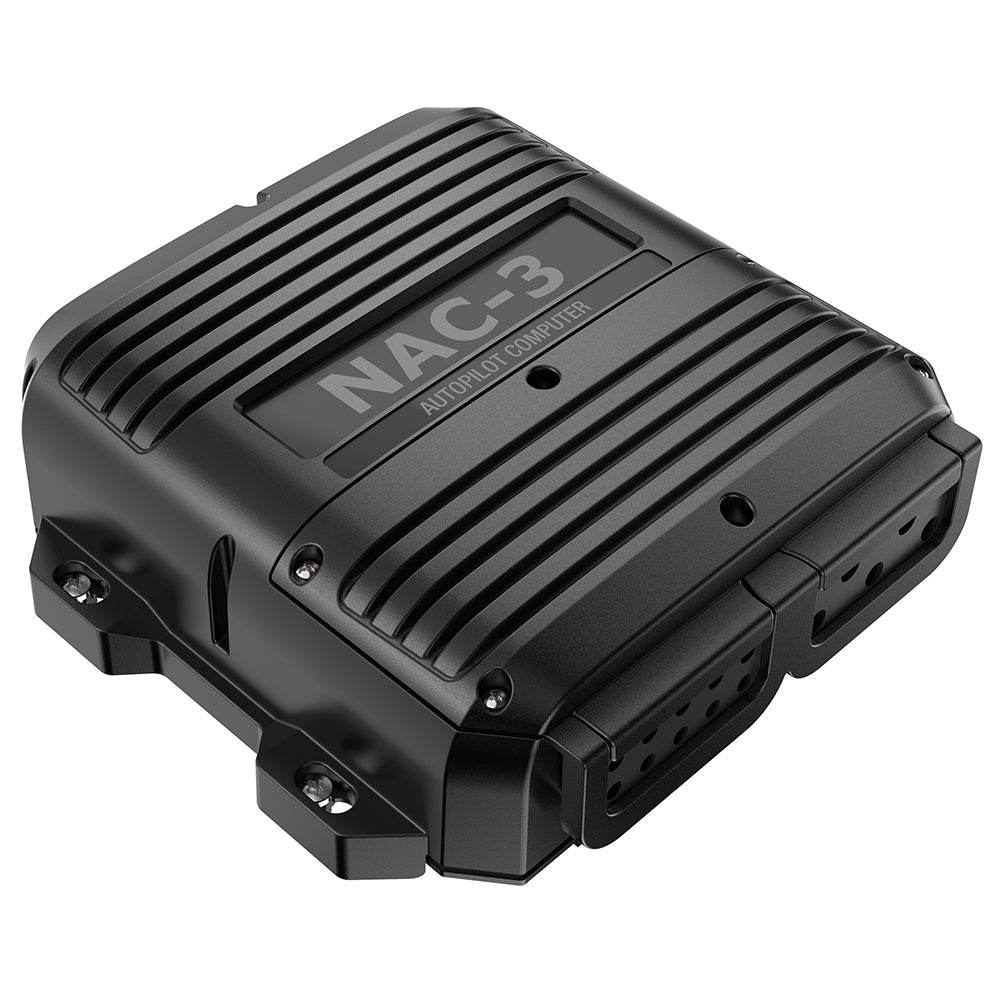 Suncoast Marine and Auto offers Simrad NAC-3 High Current Course Computer [000-13250-001] The NAC-3 Autopilot Computer is recommended for boats above 10 metres (35 feet) in length. It is rated to operate high-current drive pumps.
