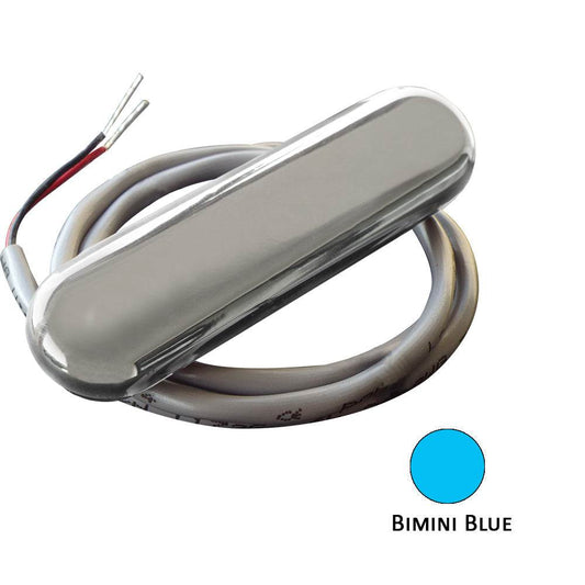 Suncoast Marine and Auto offers Shadow-Caster Courtesy Light w/2' Lead Wire - 316 SS Cover - Bimini Blue - 4-Pack [SCM-CL-BB-SS-4PACK]