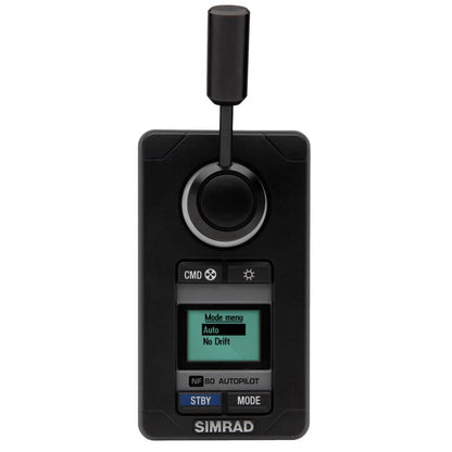 Suncoast Marine and Auto offers Simrad NF80 Non Follow Up Remote [000-10185-001] The NF80 remote adds a lever for heading/course adjustments, with non-follow-up steering, a 1.7-inch display, and easy installation.