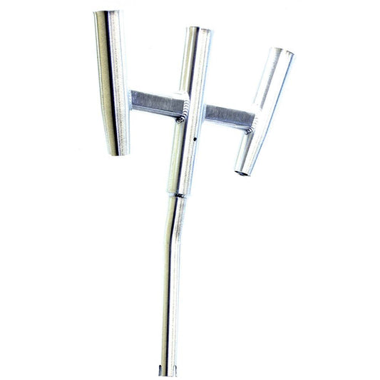 Suncoast Marine and Auto offers Tigress Triple Aluminum Kite Rod Holder - Bent Butt - Brushed [88156]