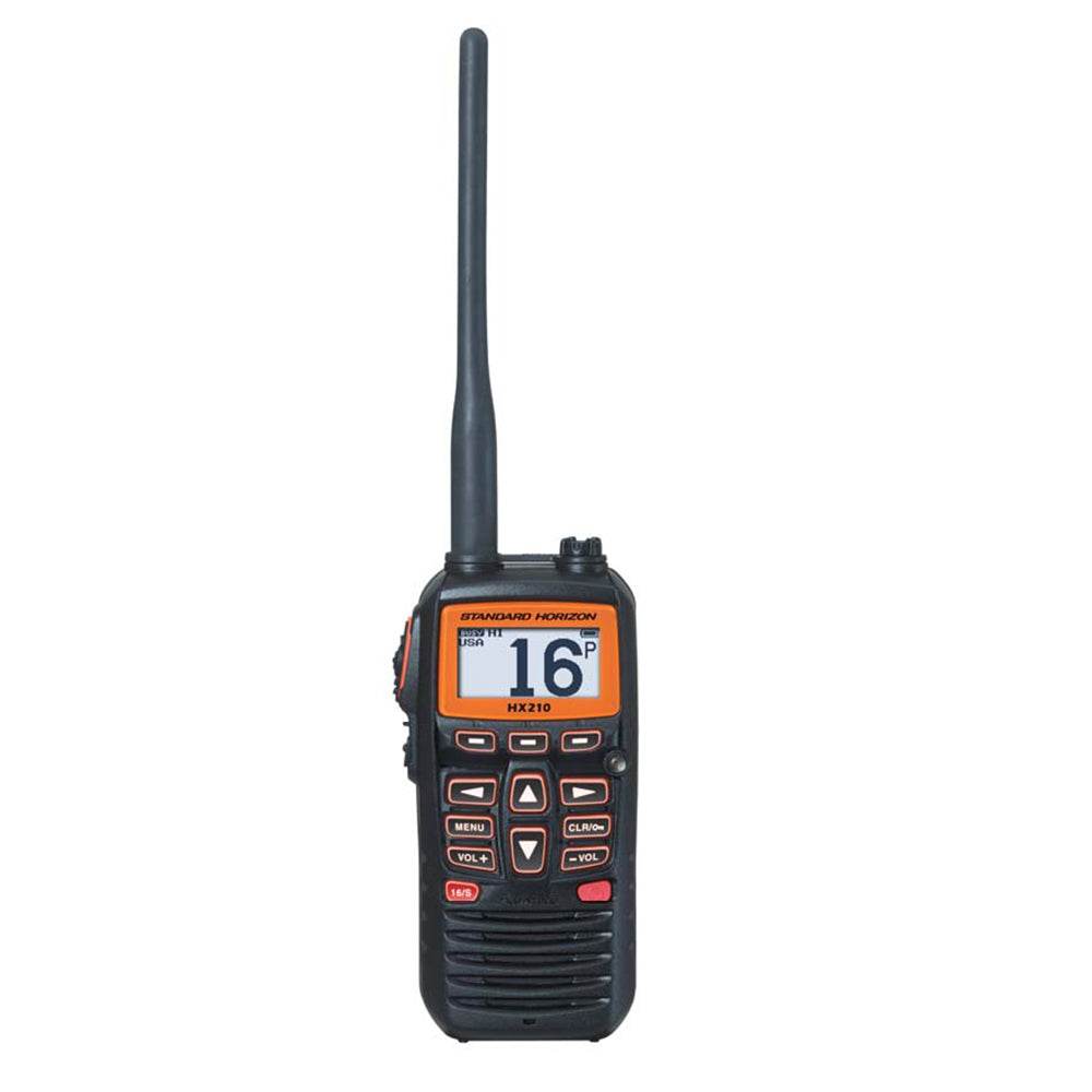 Suncoast Marine and Auto offers Standard Horizon HX210 6W Floating Handheld Marine VHF Transceiver (HX210)