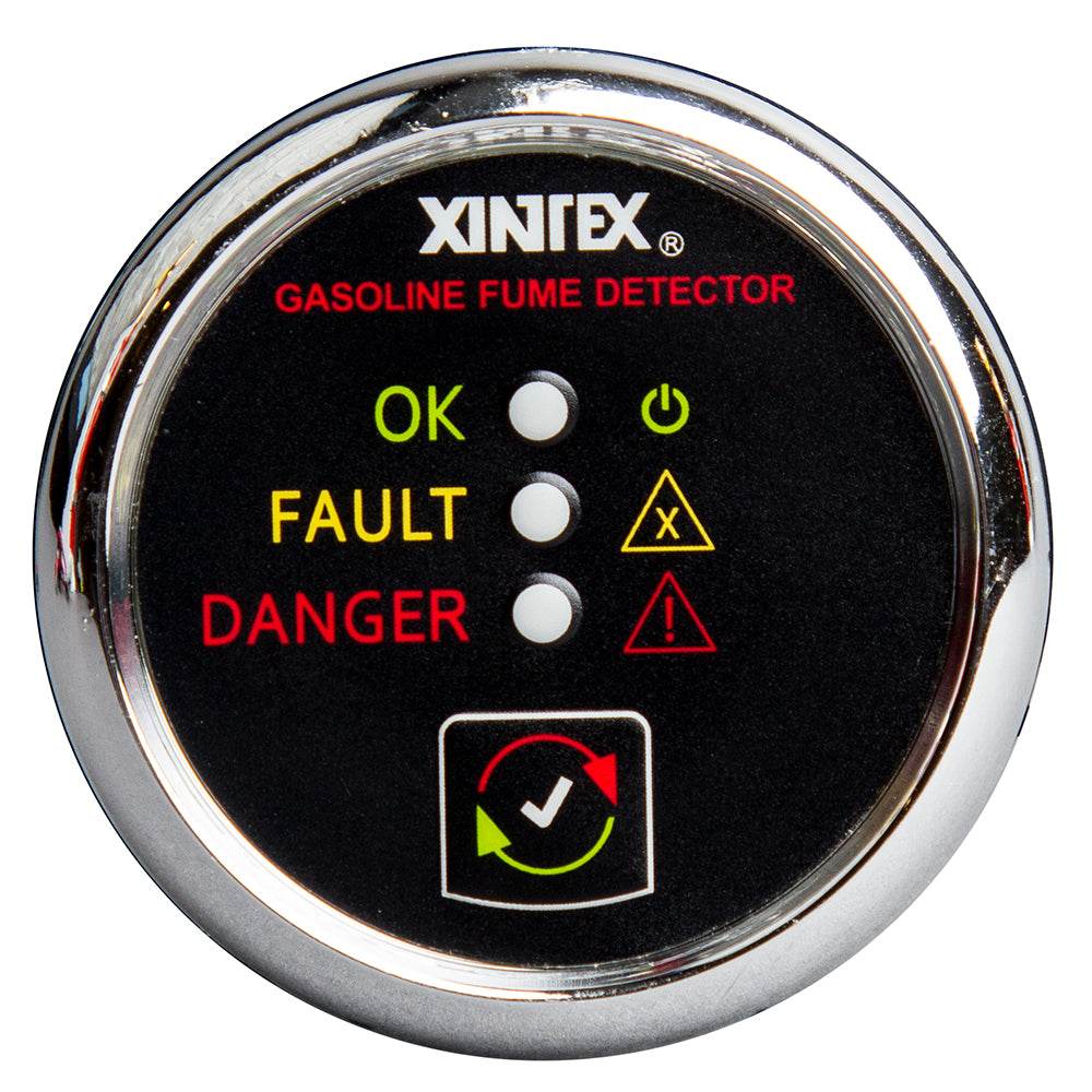 Fireboy-Xintex Gasoline Fume Detector - Chrome Bezel - 12/24V [G-1C-R] - Suncoast Marine & Auto Supply 