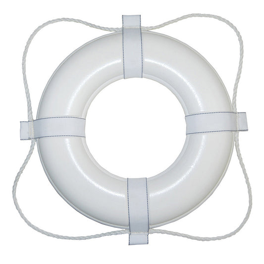 Suncoast Marine and Auto offers Taylor Made Foam Ring Buoy - 20" - White w/White Grab Line [360]