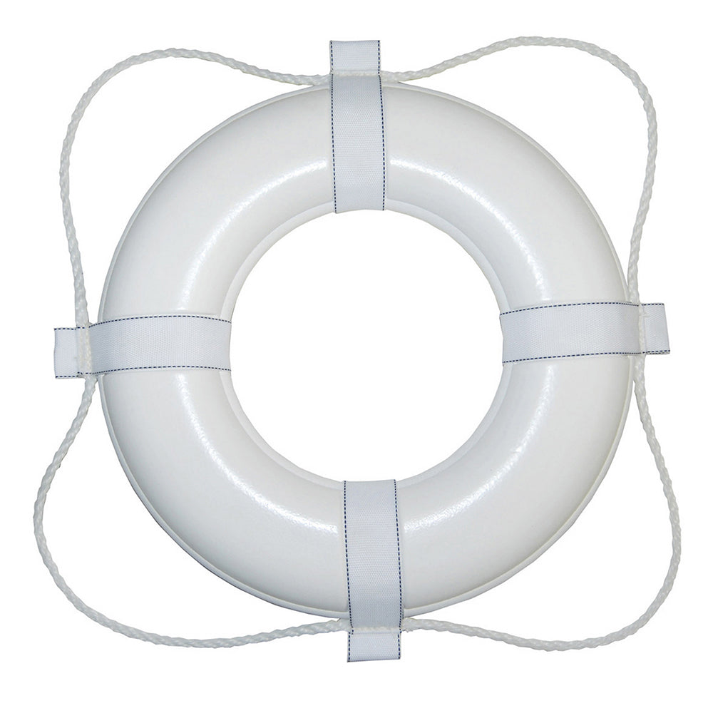 Suncoast Marine and Auto offers Taylor Made Foam Ring Buoy - 24" - White w/White Grab Line [361]