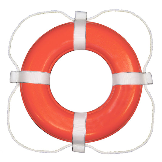 Suncoast Marine and Auto offers Taylor Made Foam Ring Buoy - 24" - Orange w/White Grab Line [364]