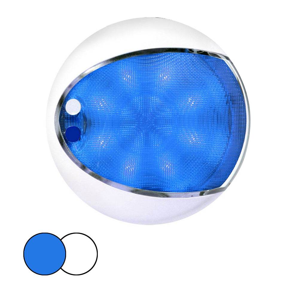 Suncoast Marine and Auto offers Hella Marine EuroLED 175 Surface Mount Touch Lamp - Blue/White LED - White Housing [959951121]
