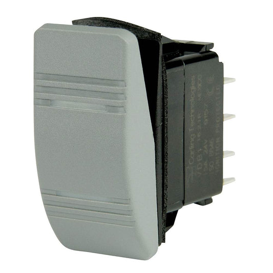 BEP DPDT Contura Switch - 2-Amber LEDs - Gray - ON/ON [1001812] - Suncoast Marine & Auto Supply 