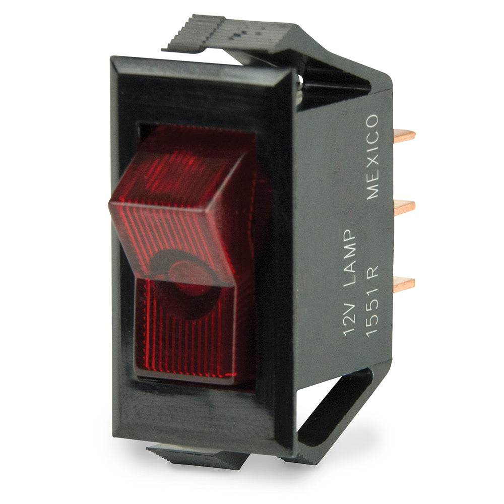 BEP Illuminated SPST Rocker Switch - Red LED - 12V - OFF/ON [1001705] - Suncoast Marine & Auto Supply 
