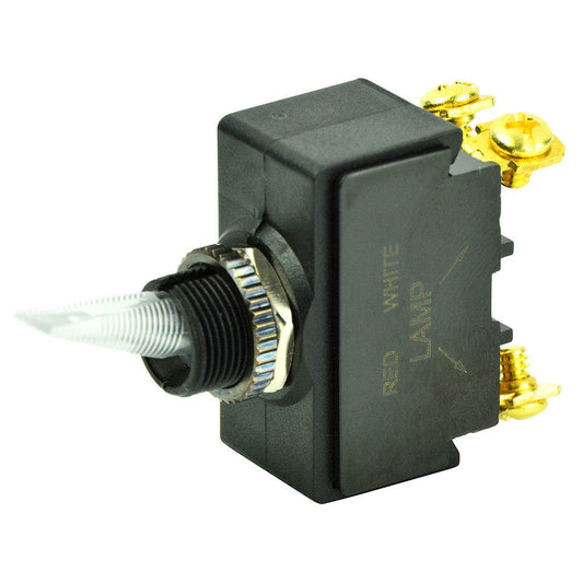 BEP SPST Lighted Toggle Switch - Red LED - 12V - #6-32 Terminal - ON/OFF [1001908] - Suncoast Marine & Auto Supply 