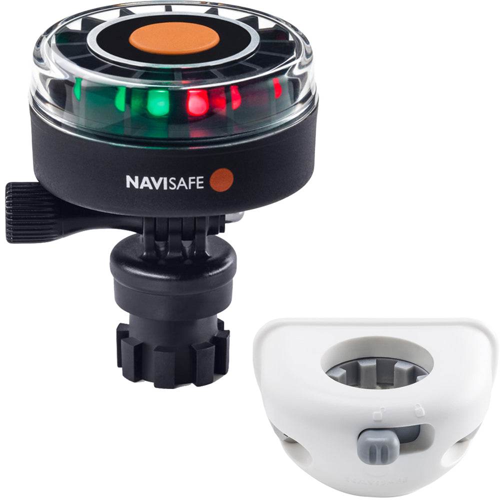 Suncoast Marine and Auto offers Navisafe Navilight 2NM Tricolor w/Navimount Base Vertical Mount - White [340KIT6]