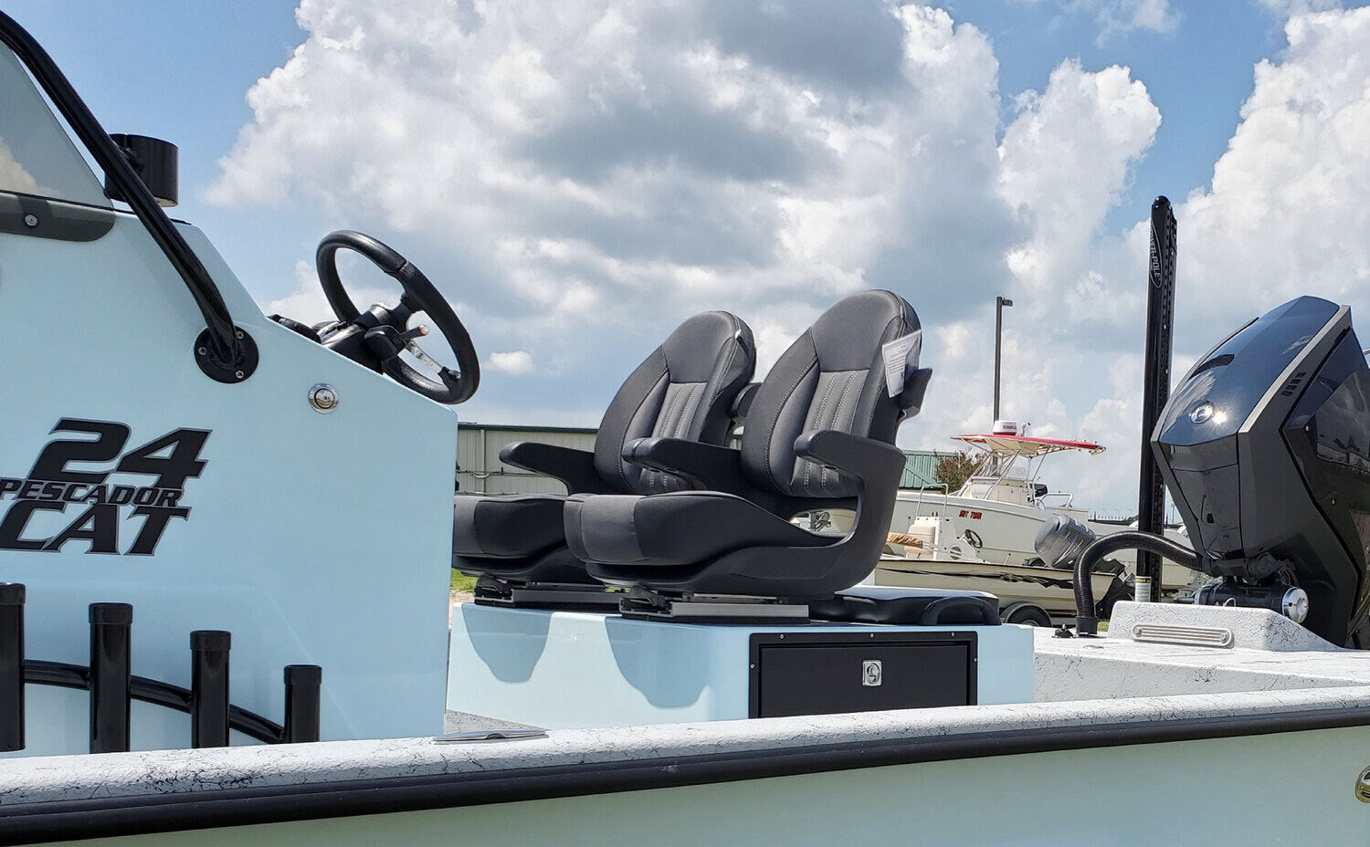 Suncoast Marine and Auto offers TEMPRESS ProBax Captain Seat with Arms (68359) Model # 20010278 boat seat view