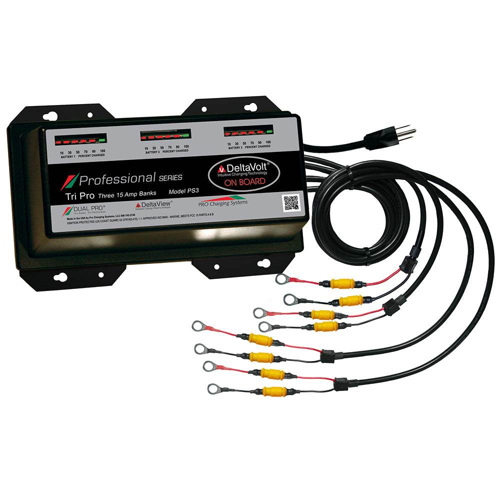 Dual Pro Professional Series Battery Charger - 45A - 3-15A-Banks - 12V-36V [PS3] - Suncoast Marine & Auto Supply 